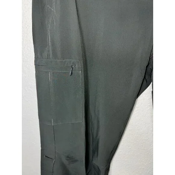 REI Womens Gray Pants Convertible Hiking Roll up - Size 12 Straight Boot Cut P - Picture 5 of 9